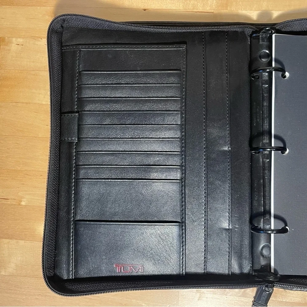 Tumi Alpha SLG Zip-Around 3 rings binder
